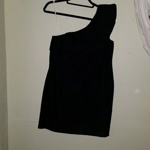 Sandra one shoulder black dress sz 2